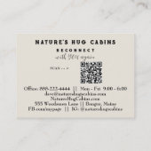 *~* AP49 QR素朴木材動揺してグリッター 名刺 (裏面)