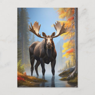 *~* AP49 Strong MOOSEストリーム自然フォレスト ポストカード
