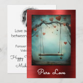 ＊～＊ AP51 ロマンティックスウィングハーツ バレンタイン セレネ ９ 招待状 (正面/裏面)