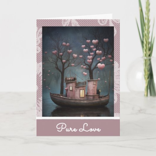 *~* AP51 20ラブボートハートロマンチックバレンタイン シーズンカード (正面)