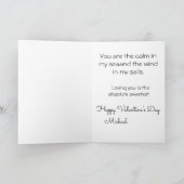 *~* AP51 28ロマンチックラブボートハートバレンタイン シーズンカード (内部)