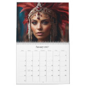 *~* AP53誕生日女神誕生石 カレンダー (1月 2027)