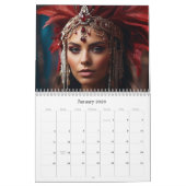 *~* AP53誕生日女神誕生石 カレンダー (1月 2026)