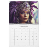 *~* AP53誕生日女神誕生石 カレンダー (2月 2026)