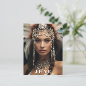 ～AP53 ６月 ボホ バースデー パールズ 女性 ポストカード (スタンド正面)