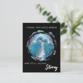 *** AP54 アートアニバーサリー ラブバーズ ウィンター ポストカード (スタンド正面)