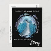 *** AP54 アートアニバーサリー ラブバーズ ウィンター ポストカード (正面/裏面)