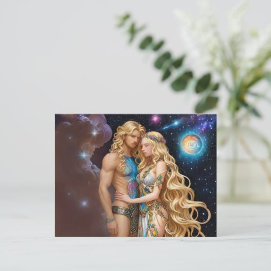 *~* AP58コズミックカップルファンタジーロマンチック銀河系 シーズンポストカード (スタンド正面)