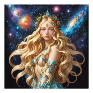 *~* AP58天の銀河女性ファンタジー銀河系 フォトプリント