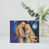 *~* AP58宇宙女性ファンタジーロマンチック銀河系 シーズンポストカード (スタンド正面)