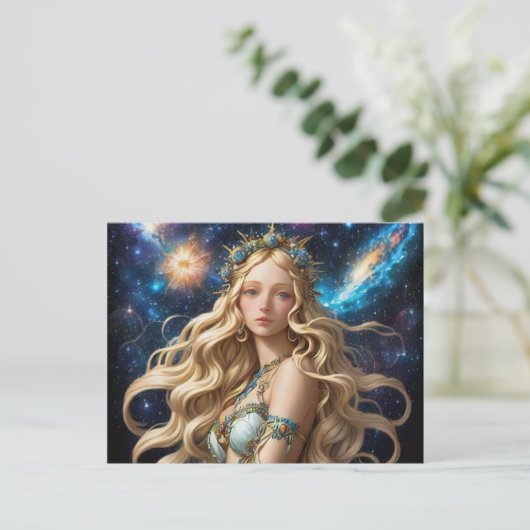 *~* AP58宇宙女性ファンタジー天体 シーズンポストカード (スタンド正面)