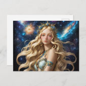 *~* AP58宇宙女性ファンタジー天体 シーズンポストカード (正面/裏面)