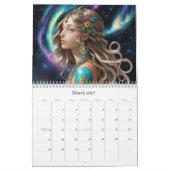 *~* AP58銀河女子ファンタジー宇宙惑星3 カレンダー (3月 2027)