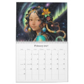 *~* AP58銀河女子ファンタジー宇宙惑星3 カレンダー (2月 2027)