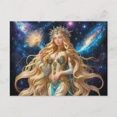 *~* AP58銀河系女性ファンタジー写真の拡大 シーズンポストカード (正面)