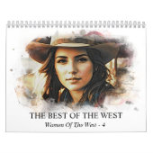 *~* AP59女性野性的な西女性のカーボーイ4カレンダー カレンダー (カバー)