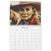 *~* AP59女性野性的な西女性のカーボーイ4カレンダー カレンダー (3月 2026)