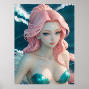*~* AP60水女神ファンタジー海マーメイド23 ポスター