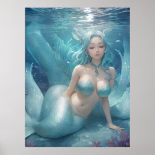 *~* AP60 8水女神ファンタジー海マーメイド ポスター