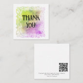 *~* AP62パステルグラデーションサンキューフラットノートカード ノートカード (正面/裏面)