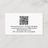 *~* AP66グラムQRラヴェンデパープルシルバーグリッター 名刺 (裏面)