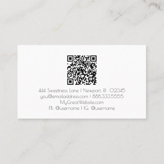 *~* AP66グラムQR瑪瑙パープルシルバーグリッタールクセ 名刺 (裏面)