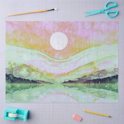 *~* AP67パステル抽象芸術アー絵を描トの自然 薄葉紙 (クラフト)