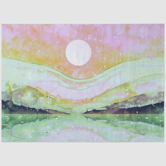 *~* AP67パステル抽象芸術アー絵を描トの自然 薄葉紙 (正面)