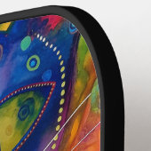 *~* AP68お洒落キャ予測できなット鮮やか8 ピックルボールラケット (左詳細)