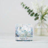 *~* AP70 EtherealパステルムーンフラワーズQRフローラ スクエア名刺 (スタンド正面)