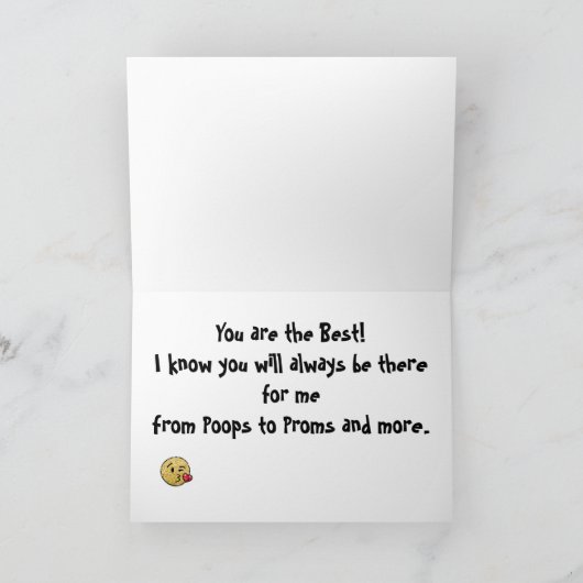 *~* AP72写真お洒落絵文字マザーズデイカード サンキューカード (内部)