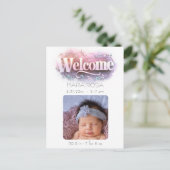 *~* AP79ベビー生まれたばかりの誕生発表写真 案内ポストカード (スタンド正面)