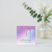 *～* AP7 PASTELレインボードリップスグリッターパープル スクエア名刺 (スタンド正面)