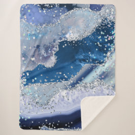 *~* AP8ブルーアゲートホログリッターシテリア海 シェルパブランケット