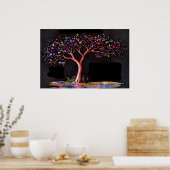 *~* AP81エテモダンリア芸術的ルのネオン ポスター (キッチン)