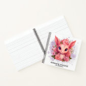 *~* AP85フローラローアトラクションかわいいベビードラゴン ノートブック (内部)