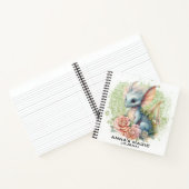 *~* AP85 Law Attraction Dragonフローラ写真 ノートブック (内部)