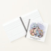 *~* AP85 Law Attraction Dragon Flowers写真 ノートブック (内部)