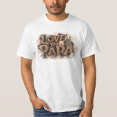 *~* AP86最高のEVER PAPA父の日素朴 Tシャツ (正面)