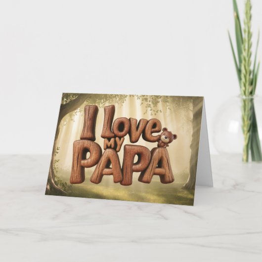 *~* AP86 I LOVE MY GPANDPA Father's Day Card サンキューカード (正面)