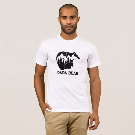 *~* AP86 PAPA BEAR CUB Moon Pines父の日 Tシャツ (正面フル)