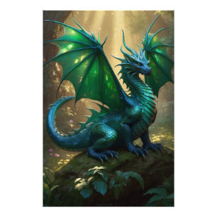 *~* AP88きらびやかなファンタジードラゴンウォールアートワーク9 フォトプリント           