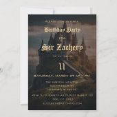 *~* AP88キャッスルマウンテン中世ファンタジー誕生日 招待状 (裏面)