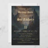 *~* AP88ファンタジー城中世誕生日 招待状 (裏面)