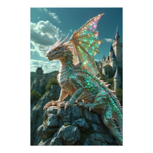 *~* AP88  Fantasy Creature Dragon Wall Artwork 25 フォトプリント (正面)