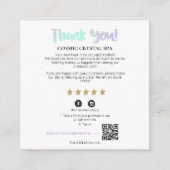 *~* AP8 QRお礼金ゴールドStar Reviewエンクロージャ エンクロージャーカード (正面)