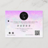 *~* AP8 QRディスカウントサンキュー – ロゴレビュー エンクロージャーカード (裏面)