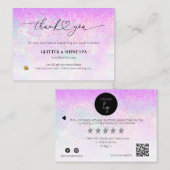 *~* AP8 QRディスカウントサンキュー – ロゴレビュー エンクロージャーカード (正面/裏面)