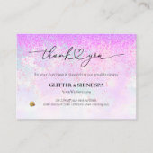 *~* AP8 QRディスカウントサンキュー – ロゴレビュー エンクロージャーカード (正面)