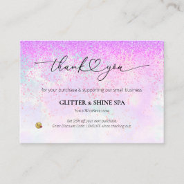 *~* AP8 QRディスカウントサンキュー – ロゴレビュー エンクロージャーカード